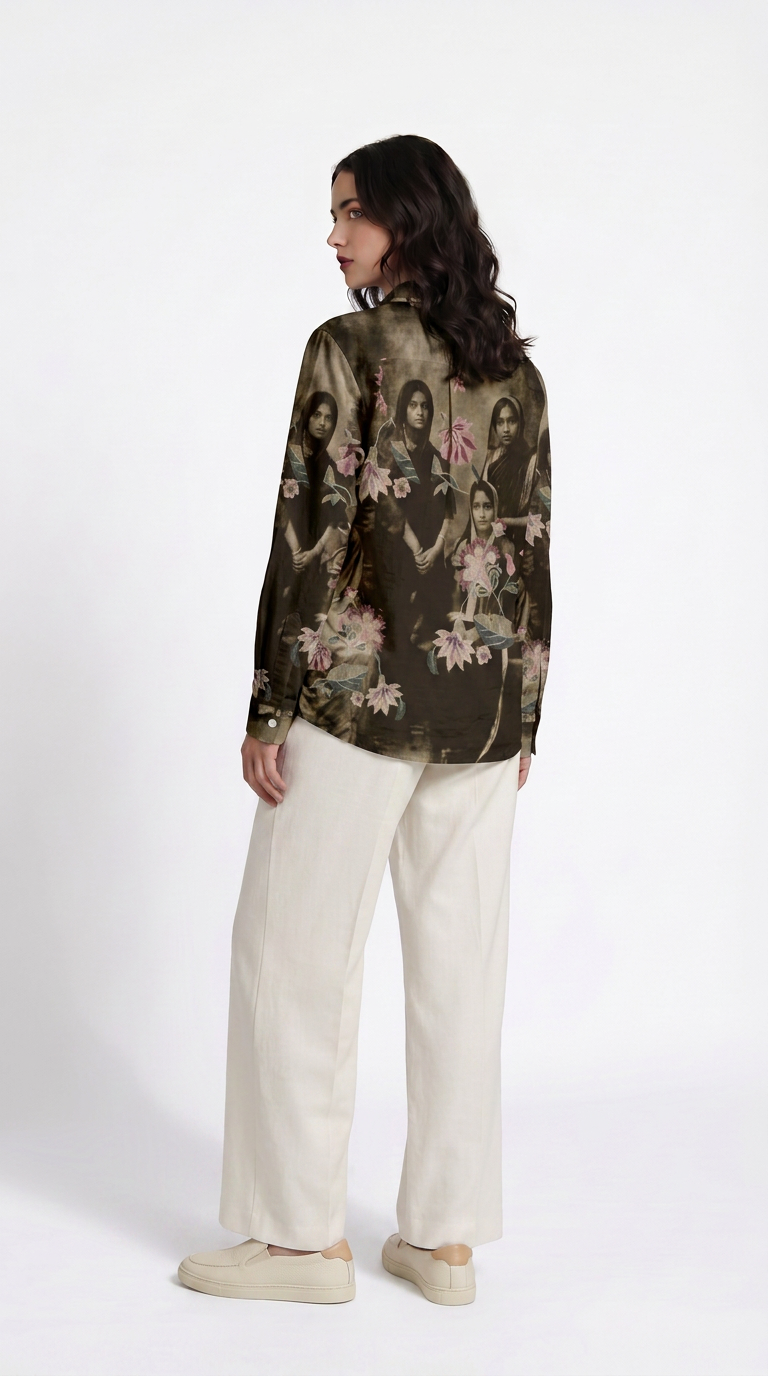 Vintage Family Shirt Set Women shirt back view