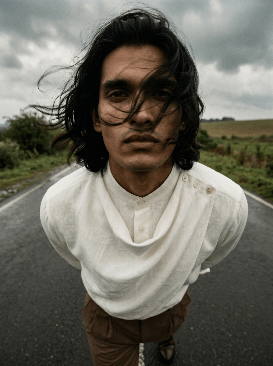 White Cowl Men Shirt - Naymish Designs