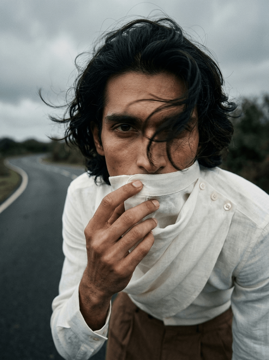 White Cowl Men Shirt - Naymish Designs