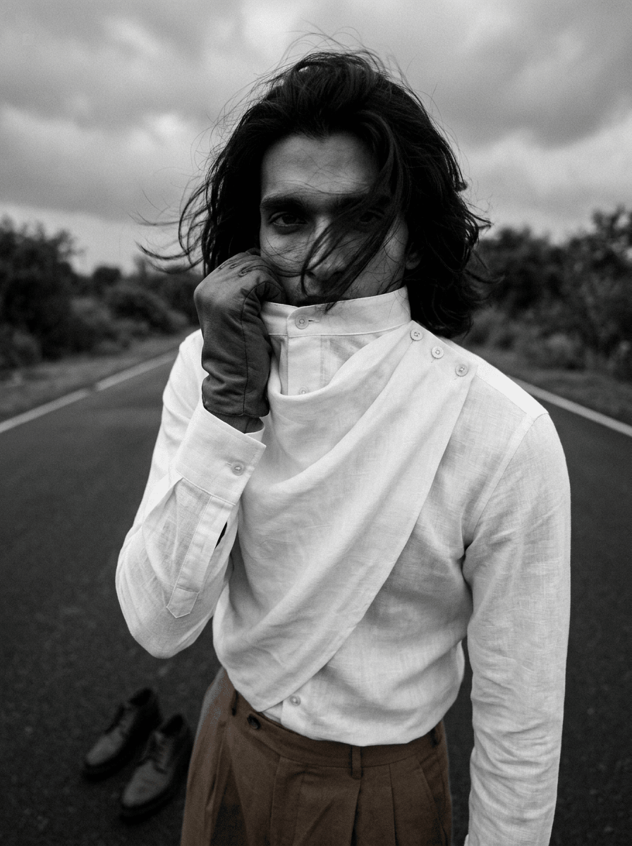 White Cowl Men Shirt - Naymish Designs