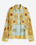 Yellow Sunflower Luxury Party Shirts for Men - Naymish Designs