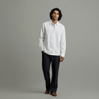Yin Yang Shirt - YYS - White Cotton Shirt for Men - Naymish Designs