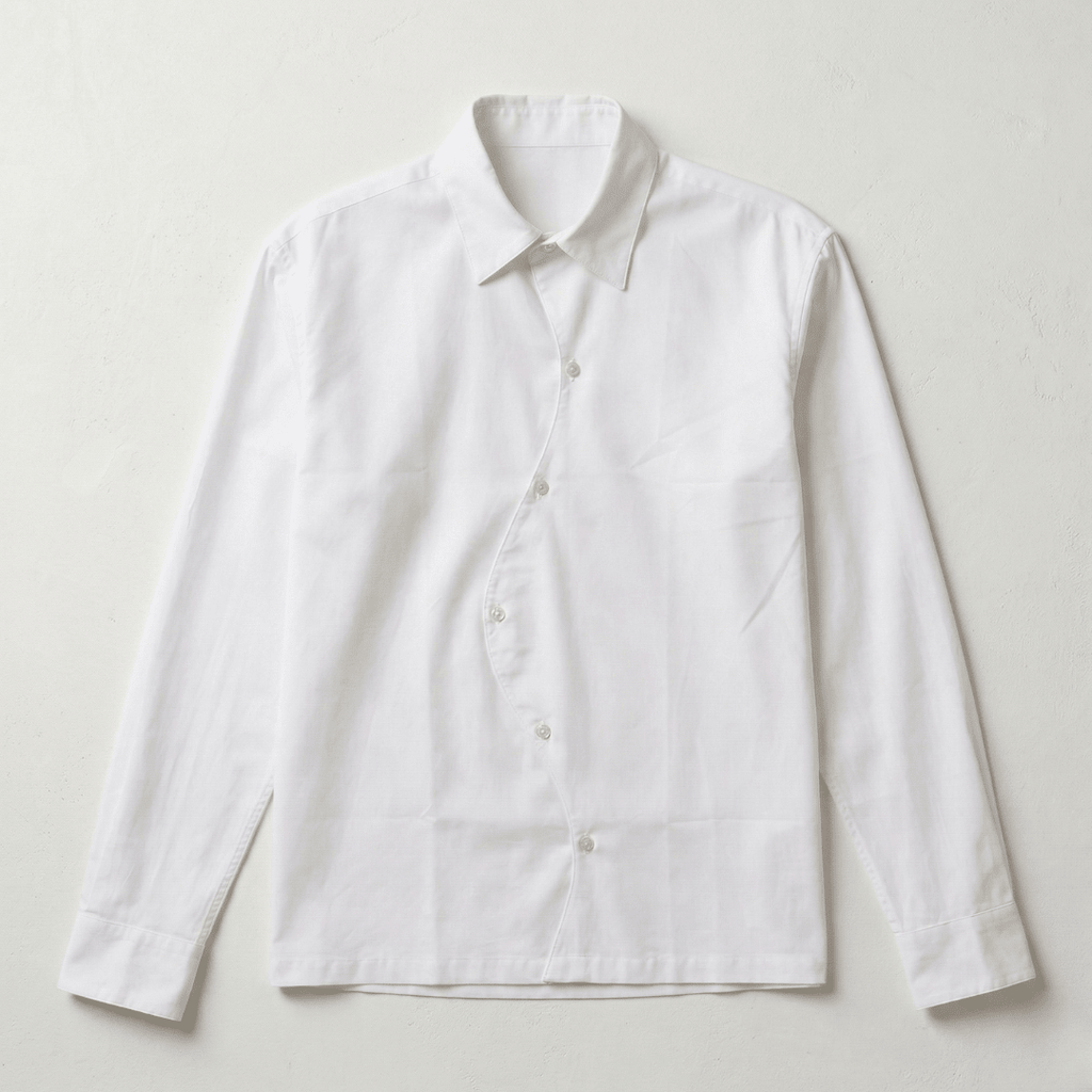 Yin Yang Shirt - YYS - White Cotton Shirt for Men - Naymish Designs